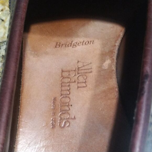 Allen Edmonds Bridgeton Men's Leather Tassel Loafers Burgundy Size 9.5 A 5079 - Picture 13 of 14